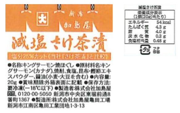 新潟加島屋“自然豊かな味覚”頒布会の4月ラベル1