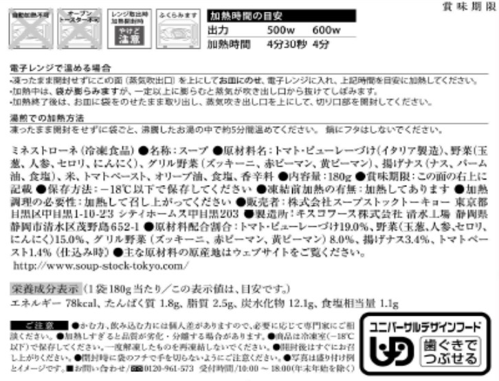 スープストックトーキョー頒布会（７個セット）の2月ラベル6