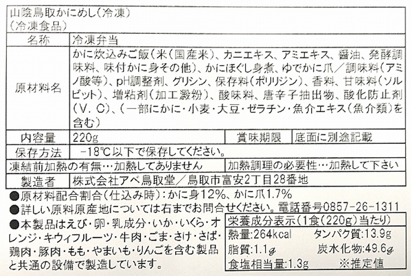 ご当地名物　冷凍駅弁セット頒布会の2月ラベル