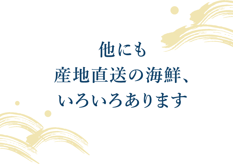 他にも産地直送の海鮮、いろいろあります