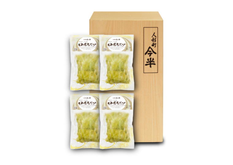 「黒毛和牛・やまと豚ロールキャベツ詰合せ 240g×4個」の包材画像