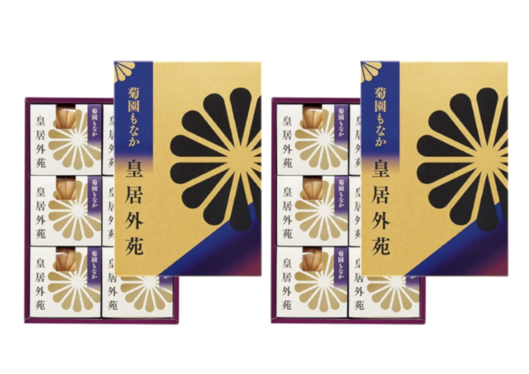 「【皇居外苑】菊園もなかセット 6個×2箱」の包材画像