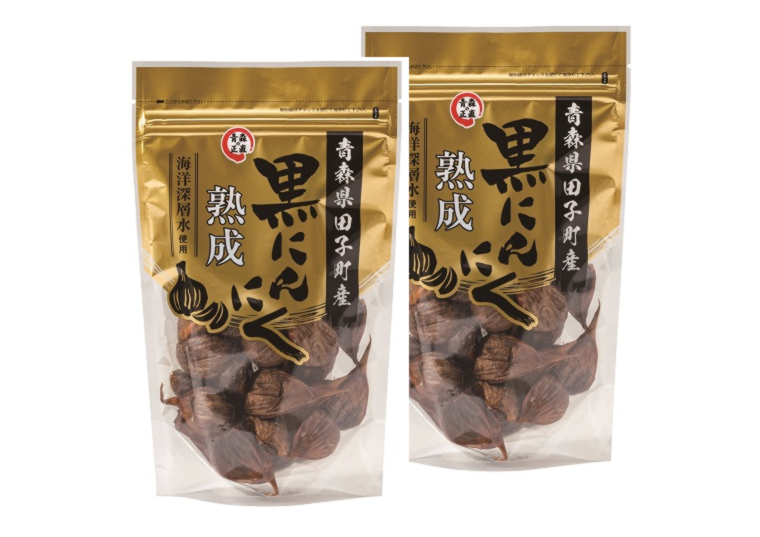 「青森県田子町産黒にんにく熟成　２００ｇ×２袋」の包材画像