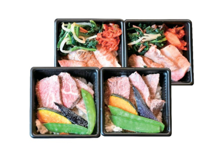 「米沢牛ステーキ・焼肉ご飯　２種各２個」の包材画像