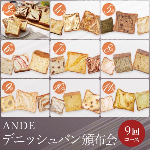 ANDEデニッシュパン頒布会9回コース