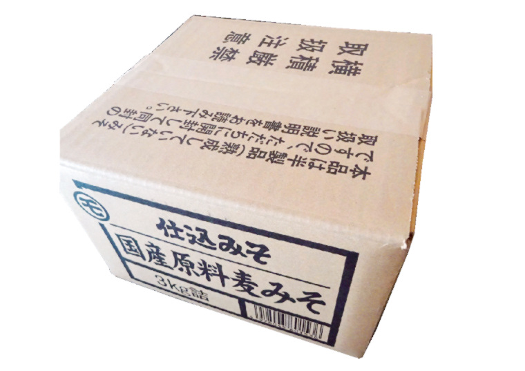 「［予約］仕込みそ国産原料麦みそ　３ｋｇ」の包材画像